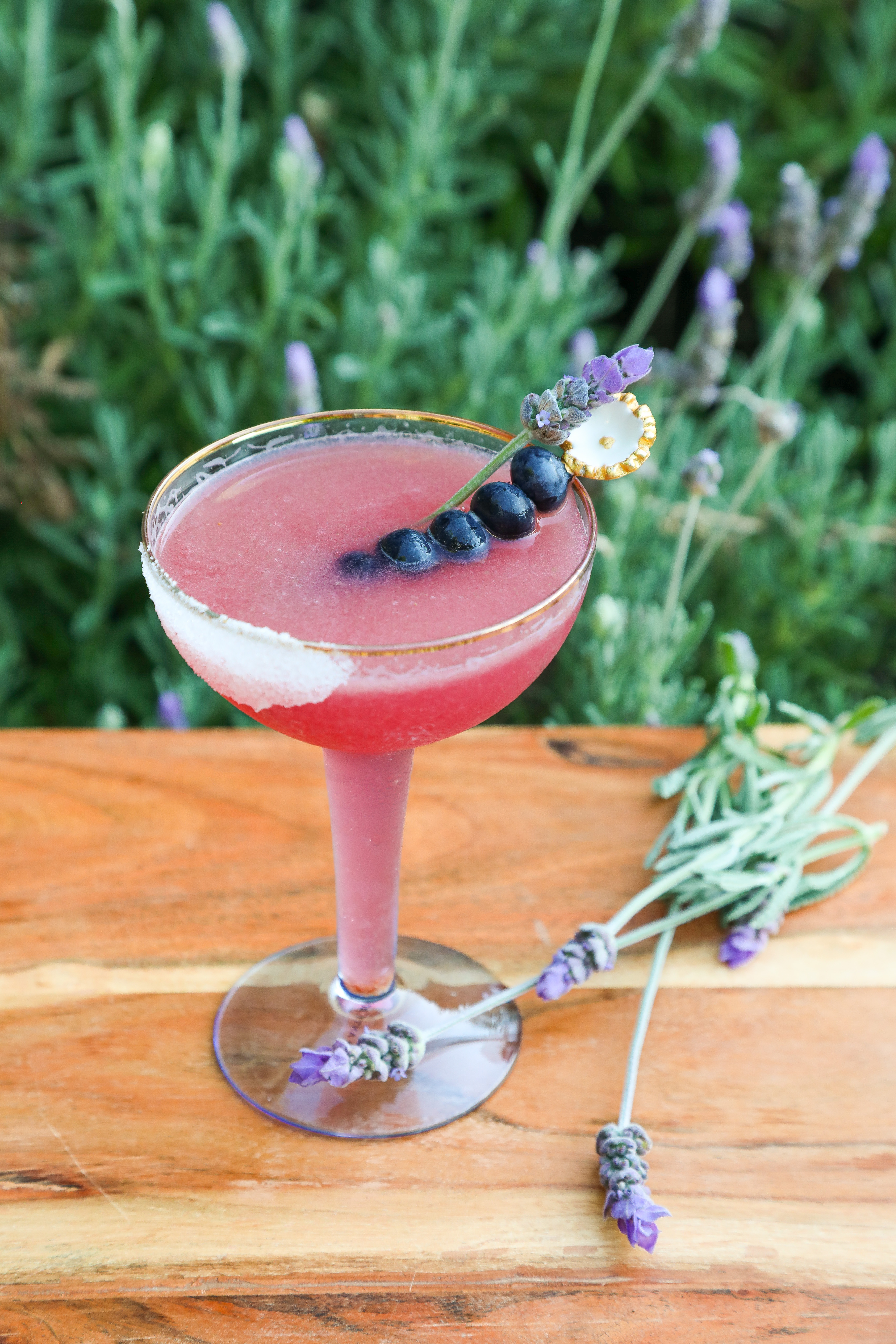 Blueberry Lavender Lemon Drop Martini